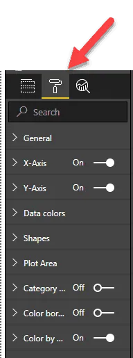 Format icon PowerBI