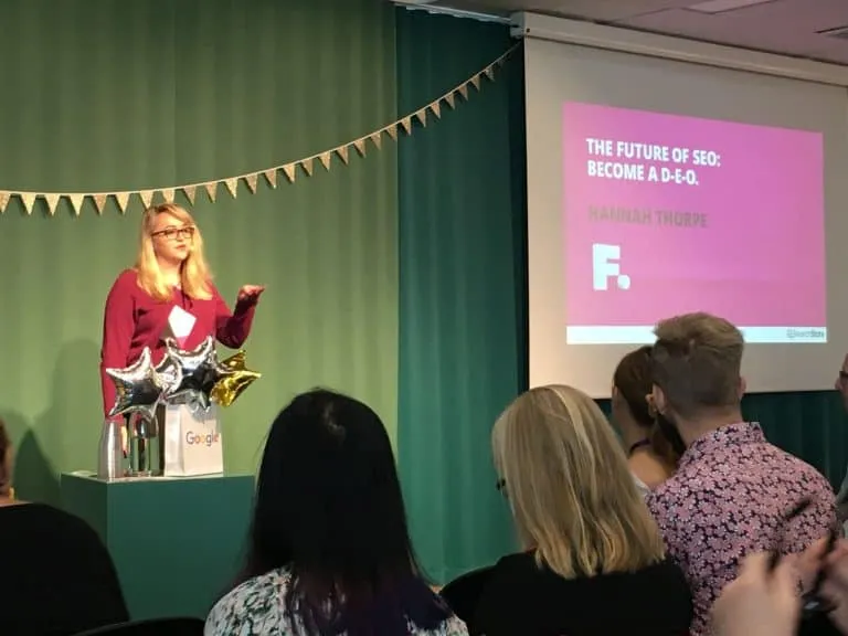 Hannah Thorpe at SearchStars 2018