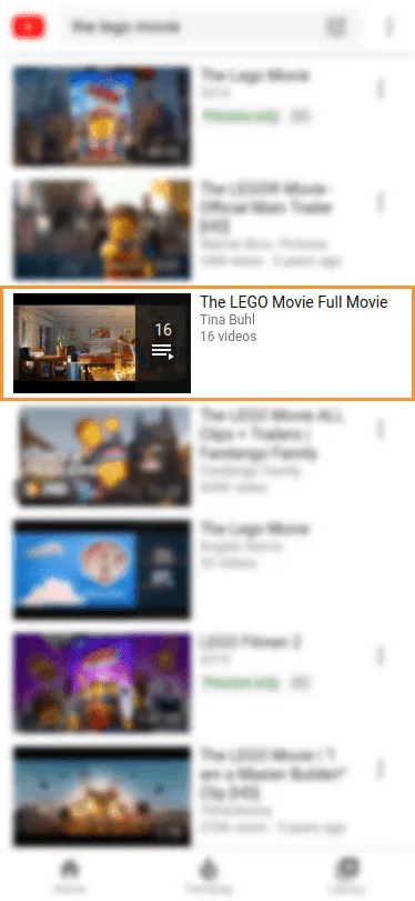 Youtube playlist mobile